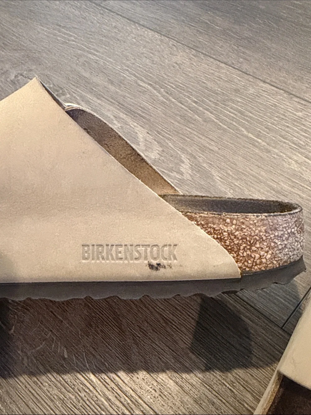 Birkenstock Arizona Big Buckle Slide Sandals size 39 8-8.5 Sandcastle